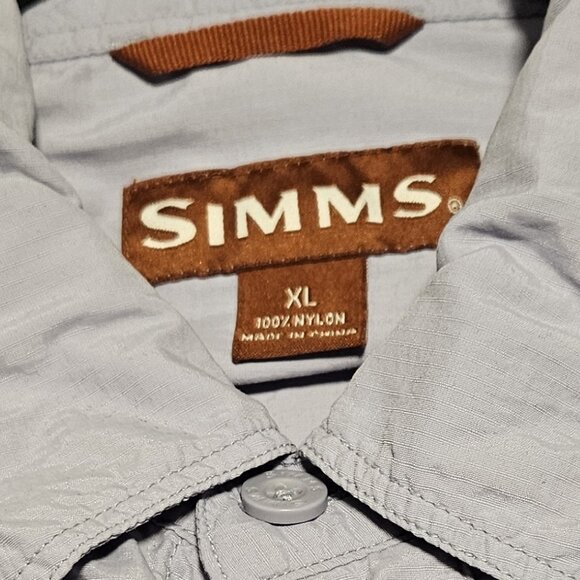 Simms Shirt Mens XL No Fly Zone Cor3 Fishing Outdoor Lightweight Pockets - Picture 3 of 16